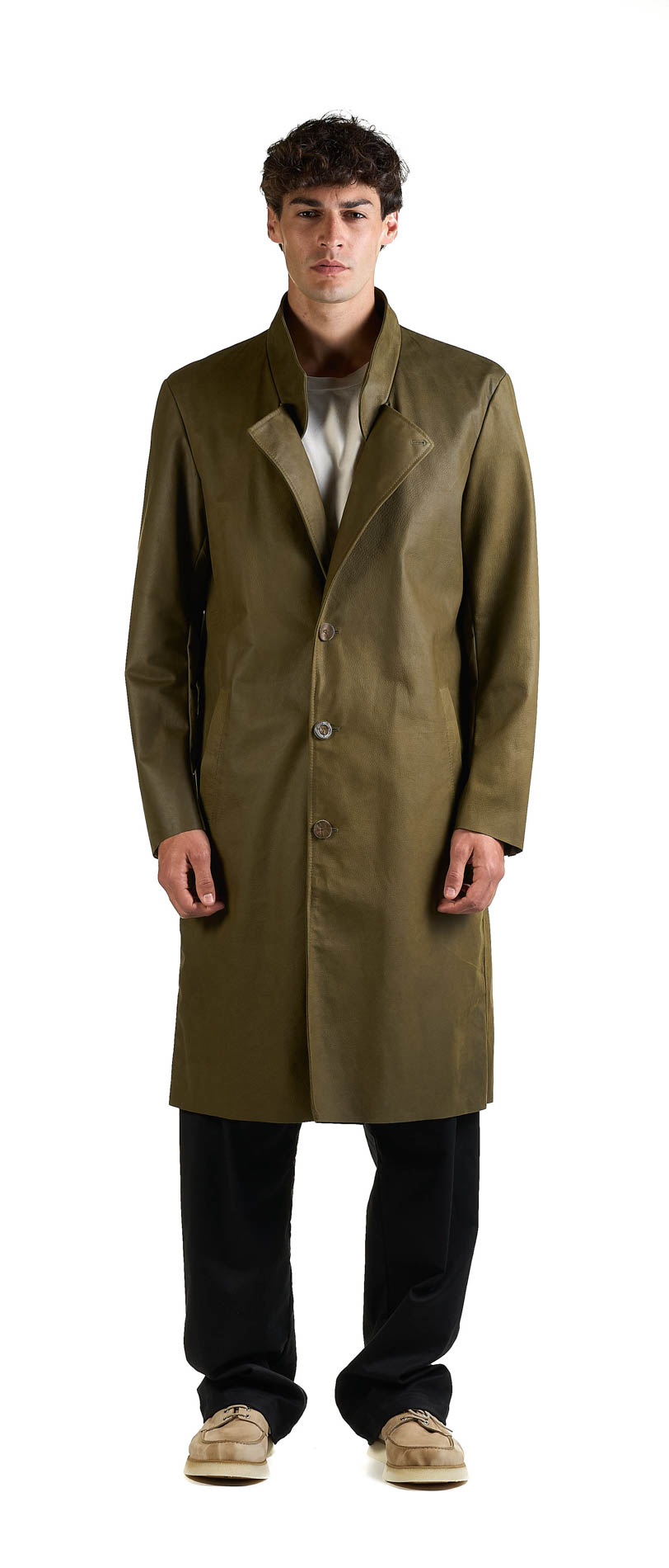 DANIELE BASTA LEATHER AND SILVER JACKET 